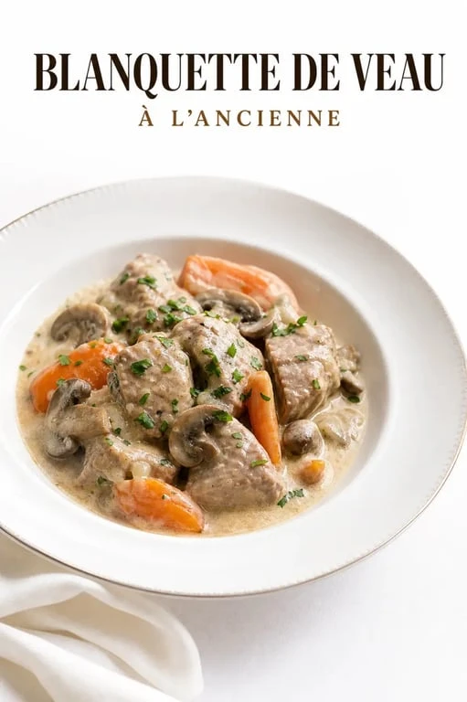 Blanquette de veau à l'ancienne, la viande idéale à cuisiner avec du vin blanc
