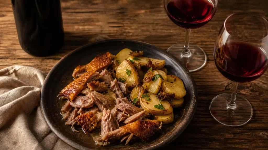 Quel vin avec un confit de canard ? Vin rouge Sud-Ouest avec confit de canard