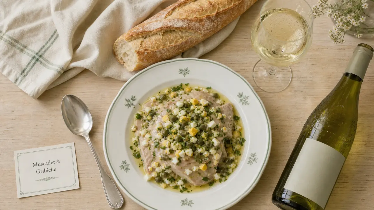 Quel vin servir avec une tête de veau sauce gribiche : Muscadet blanc sec