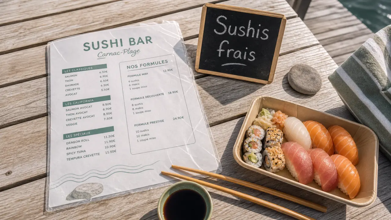 Sushi carnac : menu et sushis frais à Carnac-Plage