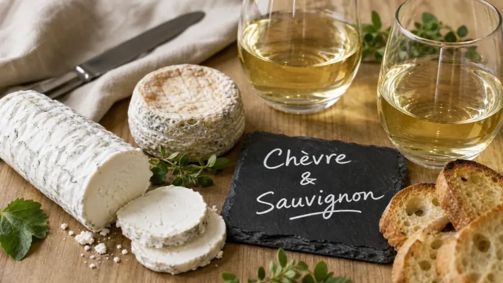 Vin avec fromage de chèvre : vin blanc sec et chèvre
