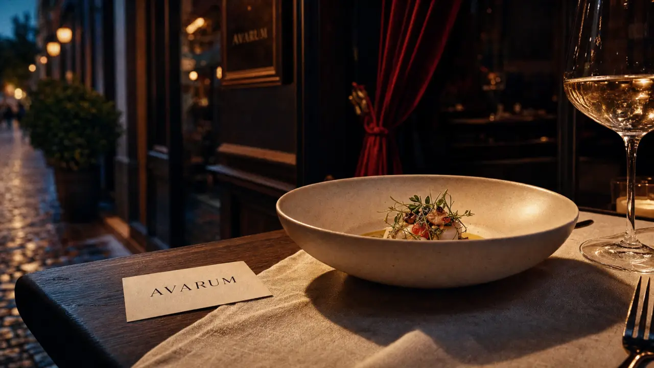 Avarum restaurant gastronomique Blois, Fougères-sur-Bièvre : table dressée et vin