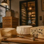 Corner du fromager à Paris 11e : planche de fromages artisanaux et couteaux