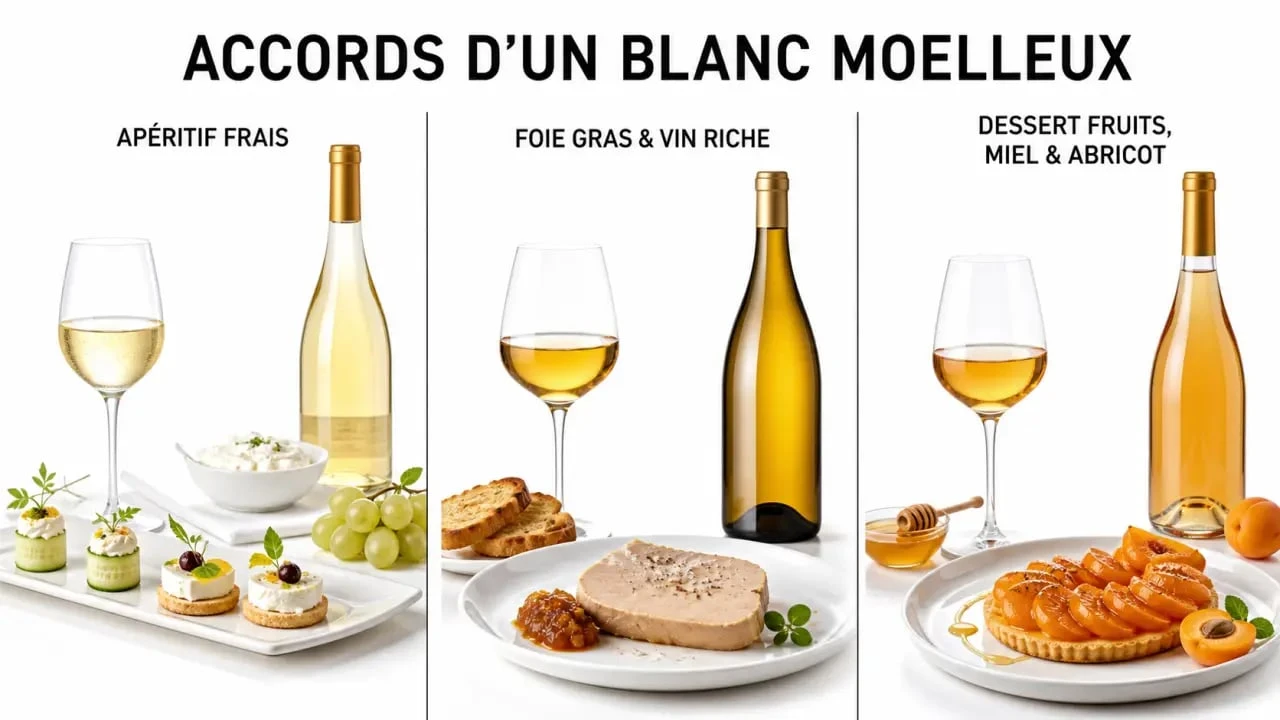 Blanc moelleux à l’apéritif, avec foie gras et en dessert : accords et service
