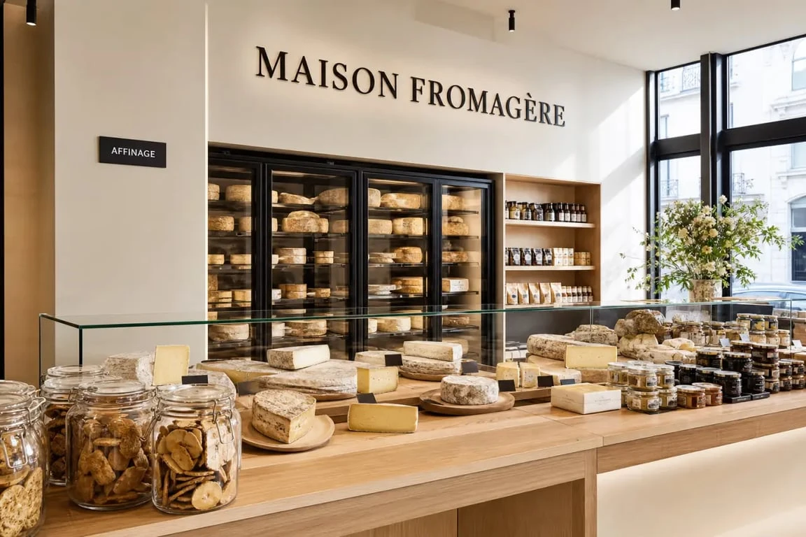 Corner du Fromager, boutique concept store fromager à Paris avec fromages et cave d’affinage