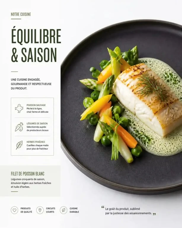 Plat signature du restaurant gastronomique Le Jane à Lille