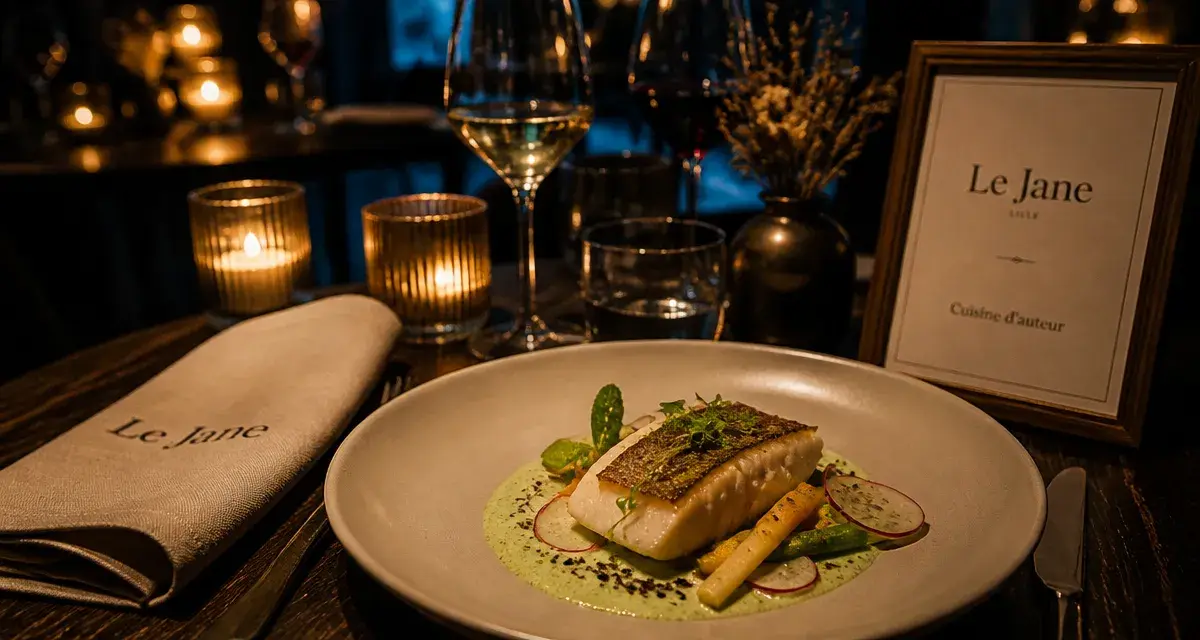 Le Jane, restaurant gastronomique à Lille : assiette d’auteur au poisson