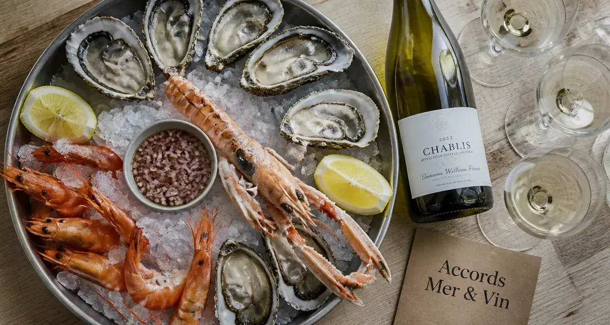 Quel vin avec des fruits de mer : huîtres, crevettes et vin blanc iodé