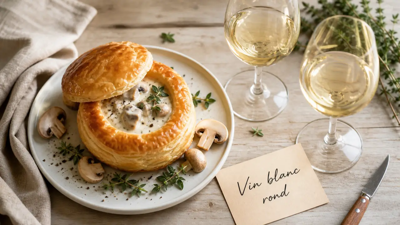 Quel vin servir avec un vol-au vent : vol-au-vent et vin blanc sec
