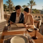 Restaurant etoile algarve : table en terrasse, menu dégustation Michelin en Algarve