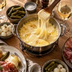 Que boire avec une raclette : vin blanc frais et fromages fondus
