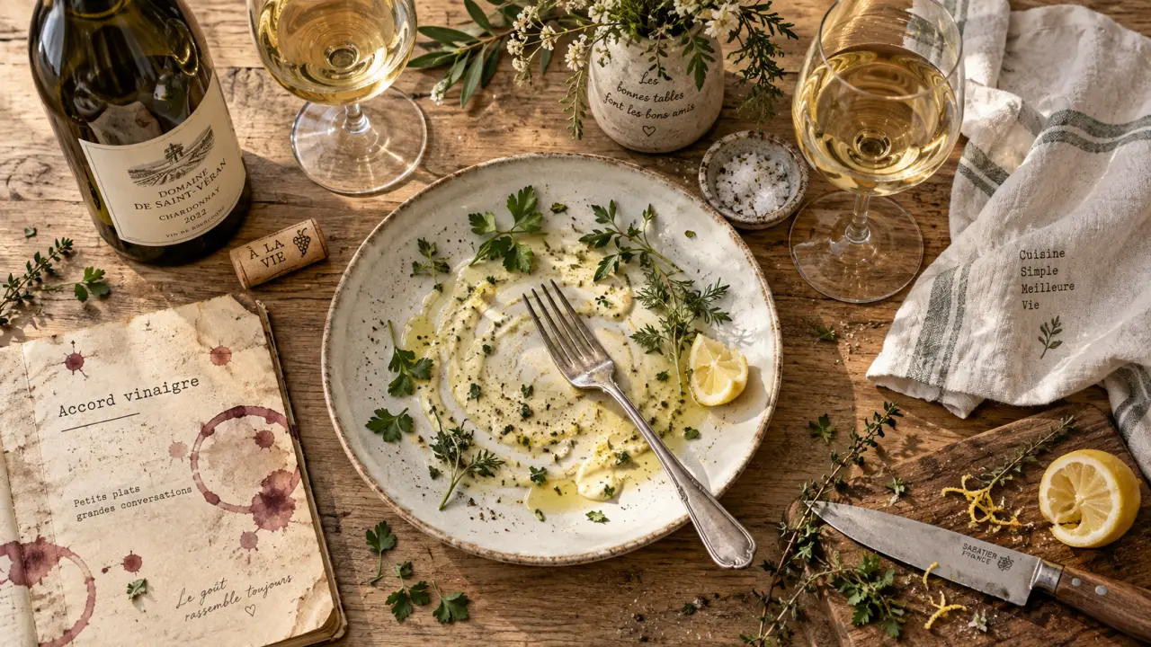 Quel vin servir pour la sauce crème aux herbes et citron