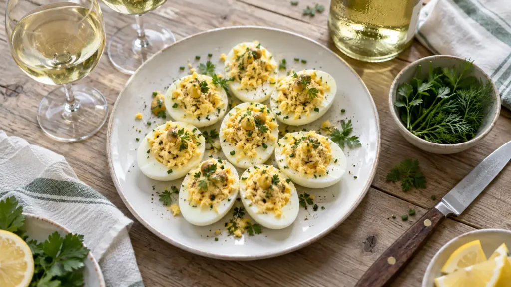 Quel vin servir avec des œufs mimosa : blanc sec