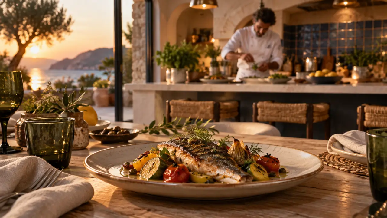 Saveur provence chef à domicile en PACA : poisson méditerranéen et légumes