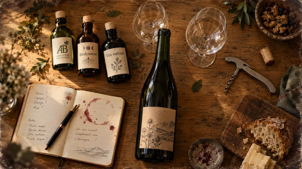 Vin bio combrailles à Pontgibaud : dégustation de vin nature