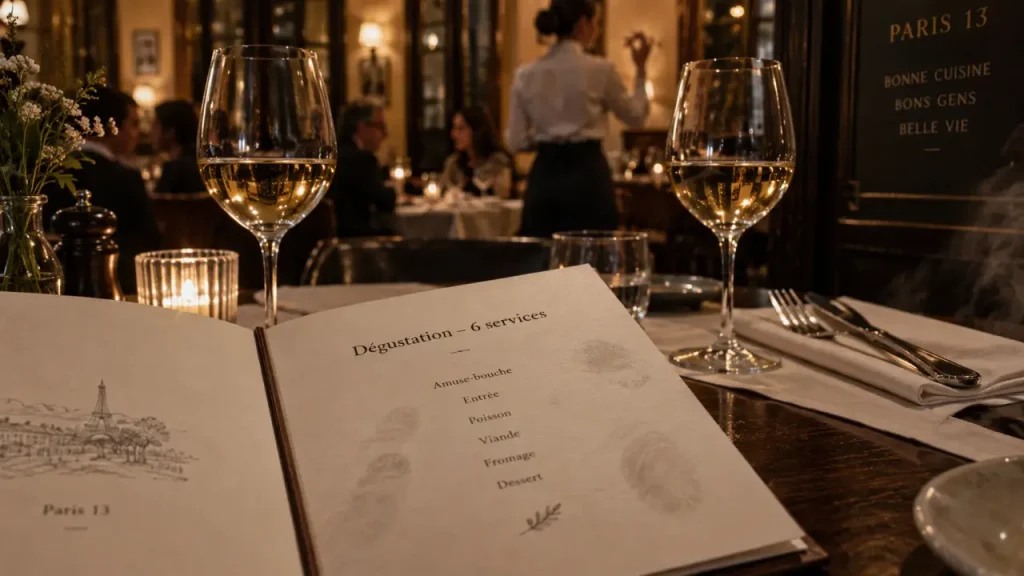 Restaurant gastronomique Paris 13 : 29 € au déjeuner, jusqu’à 6 services le soir