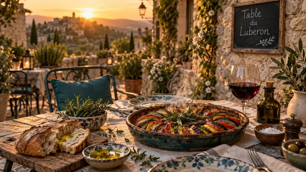 Restaurant provençal dans le Luberon : choisissez selon le village, le cadre et l’occasion