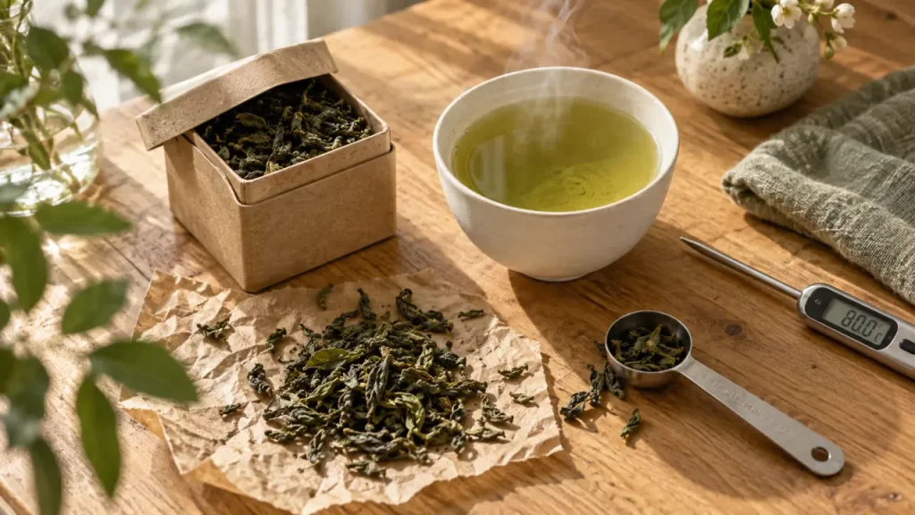 Thé vert bio : pourquoi moins de 10 % d&rsquo;oxydation change tout en tasse